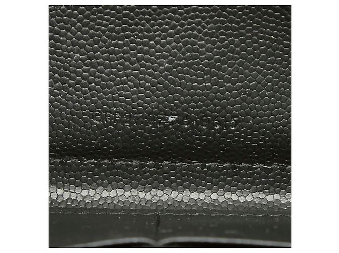 Autre Marque Cartera larga de piel negra Saint Laurent Negro - vista 6