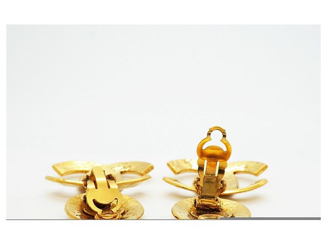 Chanel vergoldete Clip-Ohrringe Golden - Ansicht 3