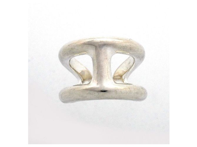 Ring Hermès Anello Hermes Osmos GM Silver Band - vista 2