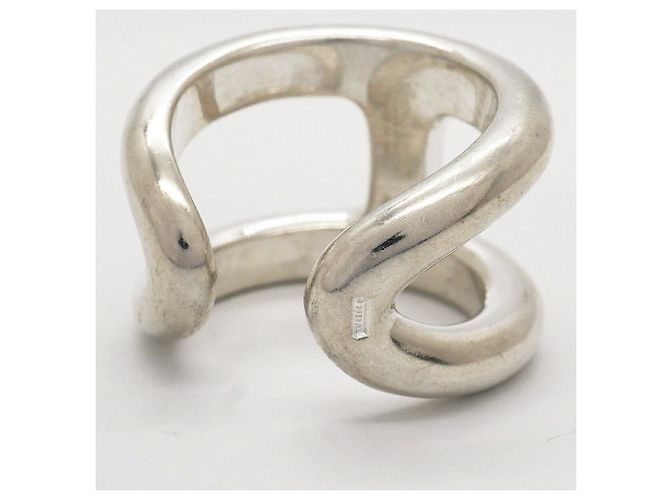 Ring Hermès Anello Hermes Osmos GM Silver Band - vista 5