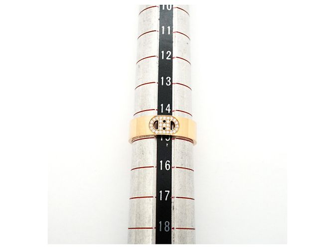 Ring Hermès Anello Hermes H d'Ancre in oro rosa 18K con diamante - vista 5