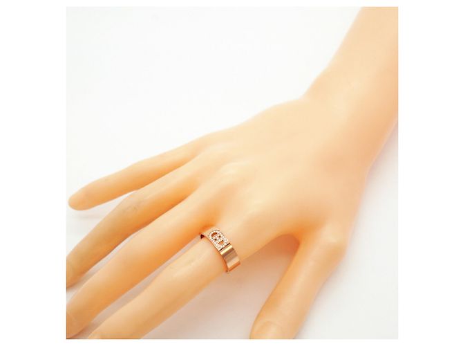 Ring Hermès Anello Hermes H d'Ancre in oro rosa 18K con diamante - vista 6