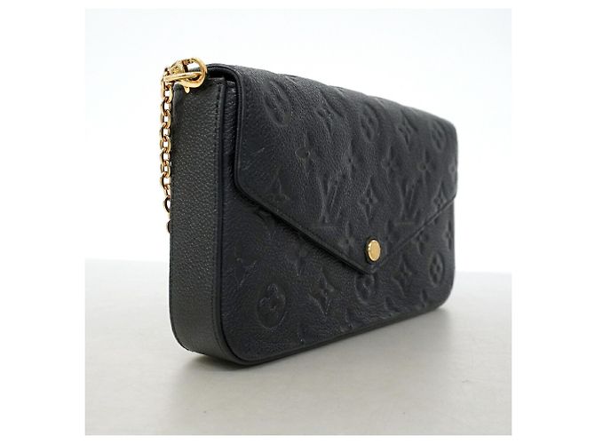 Louis Vuitton Monogram Empreinte Pochette Felicie Nero - vista 2