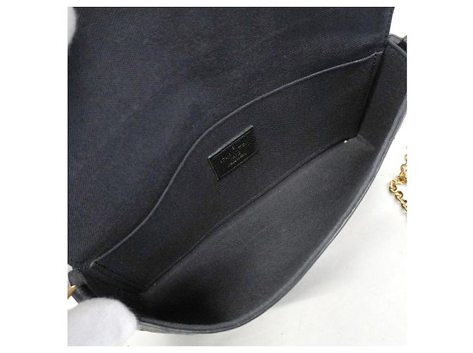 Louis Vuitton Monogram Empreinte Pochette Felicie Nero - vista 4