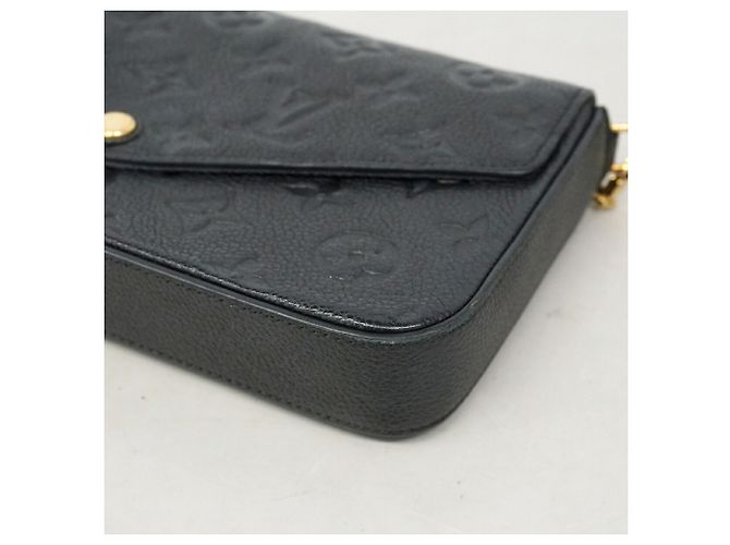 Louis Vuitton Monogram Empreinte Pochette Felicie Nero - vista 6