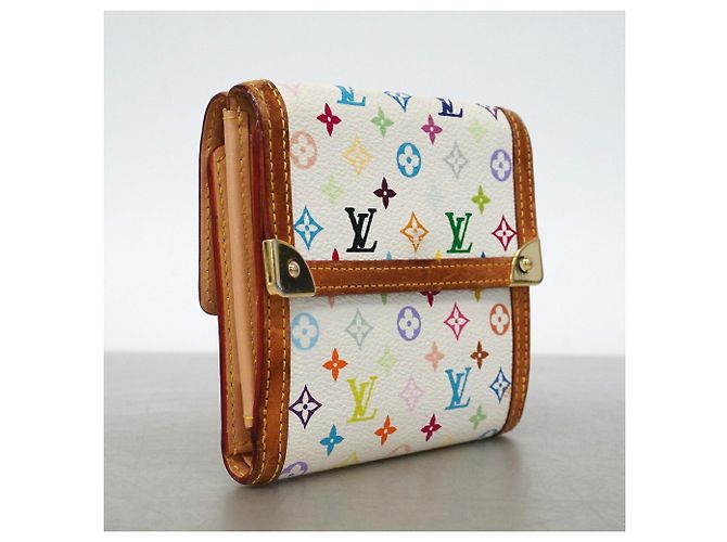 Cartera tri-fold Louis Vuitton en Blanc Blanco - vista 2