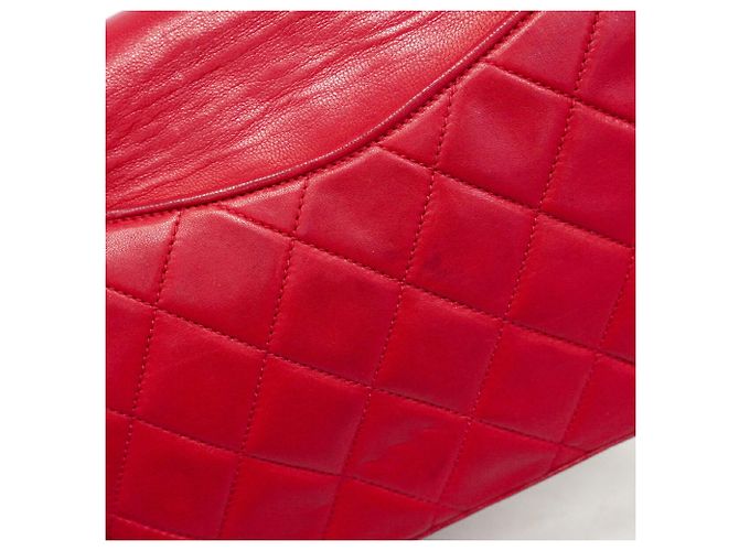 Borsa a tracolla con catena Chanel Matelassé Rosso - vista 10