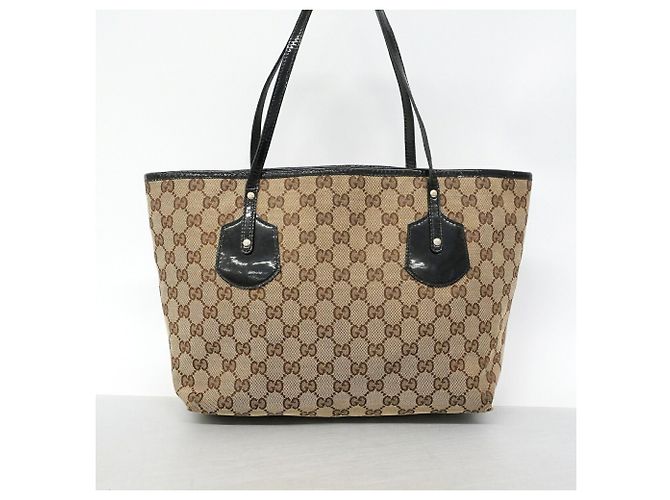 Borsa Tote Gucci GG Canvas Marrone - vista 11