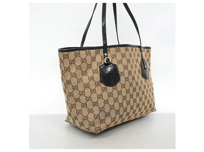 Borsa Tote Gucci GG Canvas Marrone - vista 2