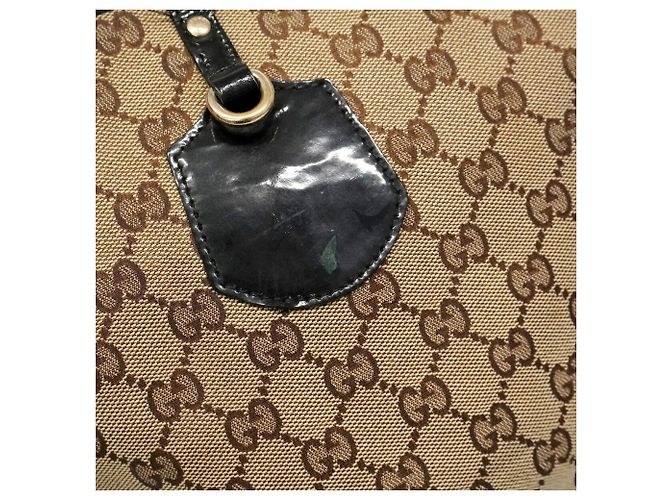 Borsa Tote Gucci GG Canvas Marrone - vista 9