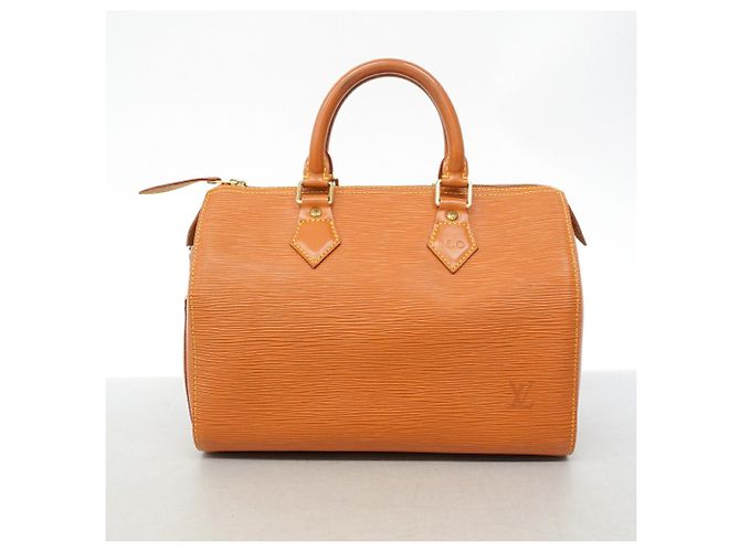 Borsa Louis Vuitton Epi Speedy 25 D'oro - vista 14