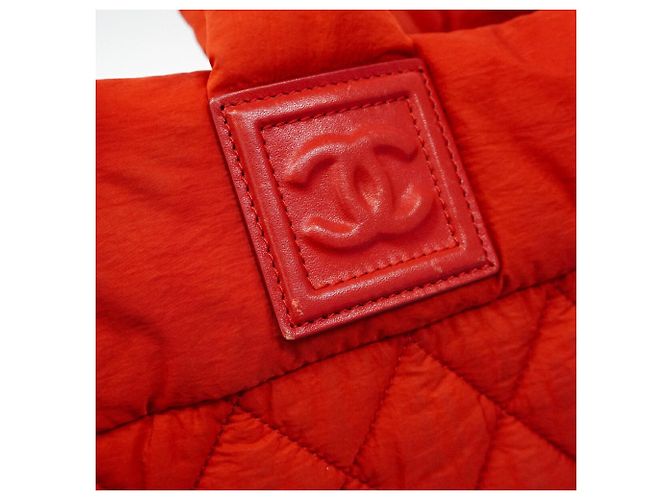 Bolso Tote Chanel Coco Cocoon de nylon Roja - vista 7