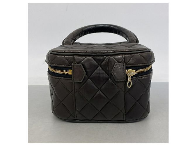 Chanel Matelassé Vanity Bag aus Lammleder Schwarz - Ansicht 11