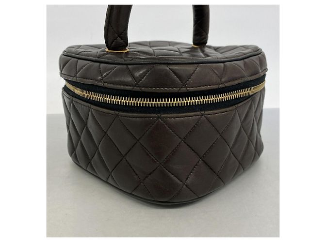 Chanel Matelassé Vanity Bag aus Lammleder Schwarz - Ansicht 2