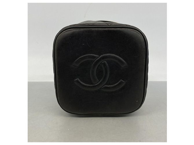 Chanel Matelassé Vanity Bag aus Lammleder Schwarz - Ansicht 3