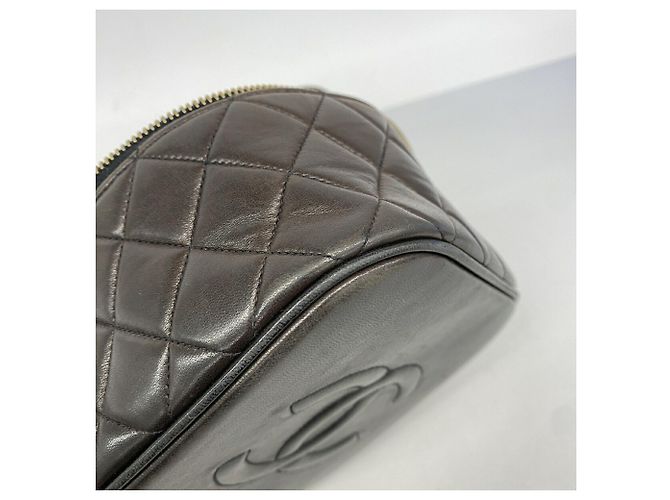 Chanel Matelassé Vanity Bag aus Lammleder Schwarz - Ansicht 6
