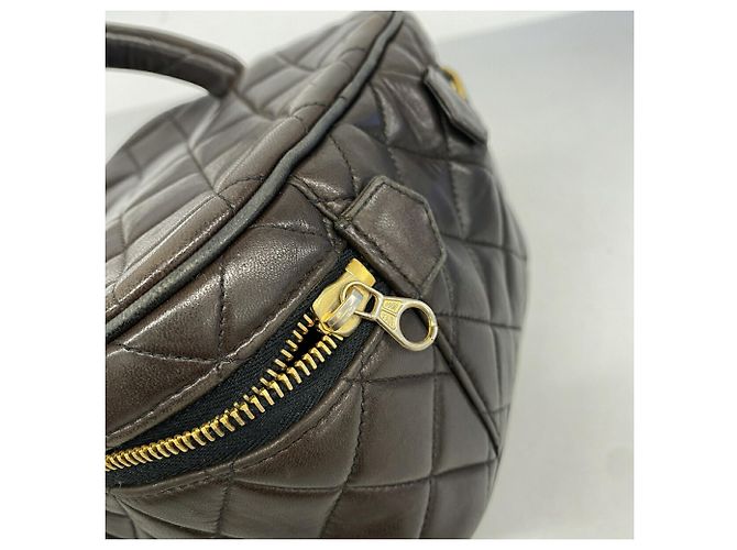 Chanel Matelassé Vanity Bag aus Lammleder Schwarz - Ansicht 7