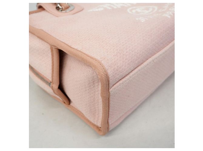 Borsa a tracolla con catena Chanel Deauville Rosa - vista 6
