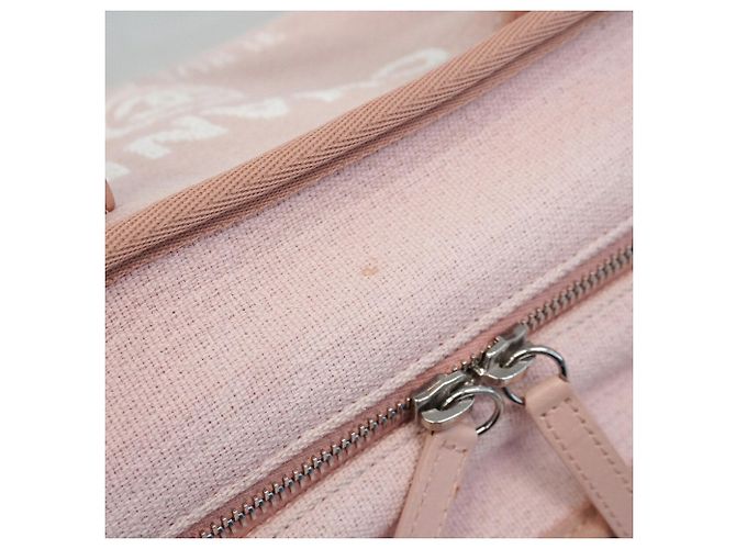 Borsa a tracolla con catena Chanel Deauville Rosa - vista 8