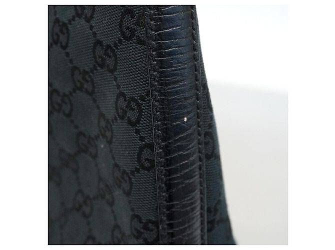 Borsa Tote Gucci GG Canvas Horsebit Nero - vista 10