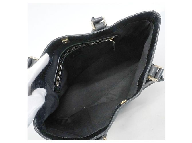 Borsa Tote Gucci GG Canvas Horsebit Nero - vista 4