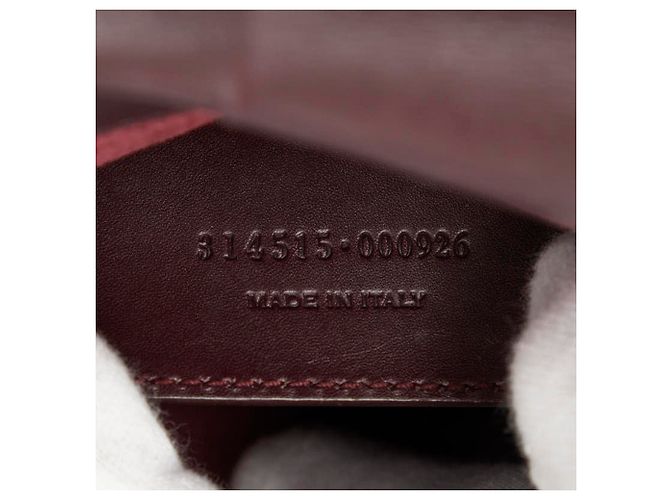 Autre Marque Borsa a tracolla con catena Saint Laurent Betty Rosso Bordò - vista 11