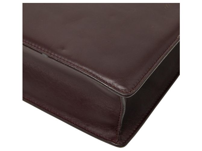 Autre Marque Borsa a tracolla con catena Saint Laurent Betty Rosso Bordò - vista 6