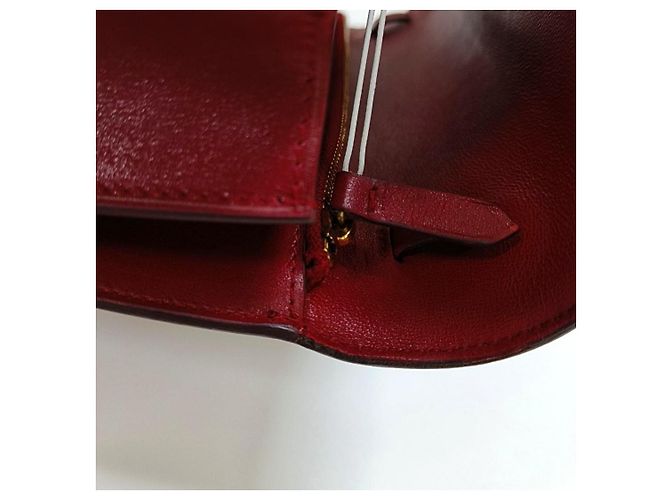 Céline Celine Classic Box Bag em couro vermelho - vista 12