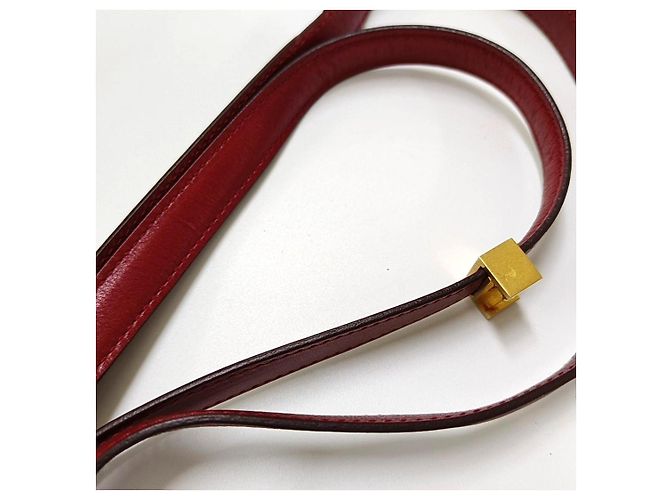 Céline Celine Classic Box Bag em couro vermelho - vista 19
