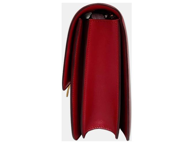 Céline Celine Classic Box Bag em couro vermelho - vista 2
