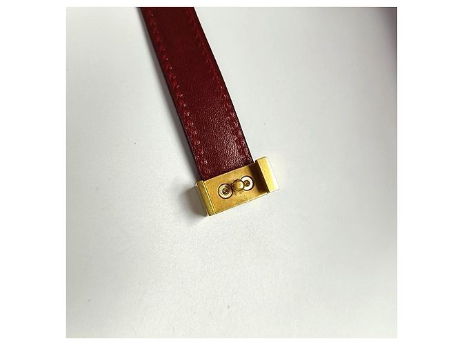 Céline Celine Classic Box Bag em couro vermelho - vista 20