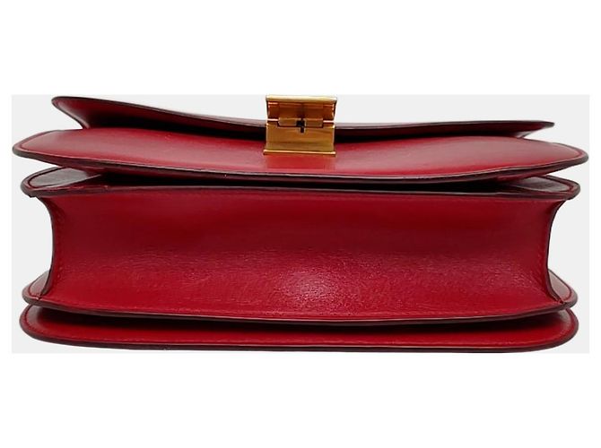 Céline Celine Classic Box Bag em couro vermelho - vista 5