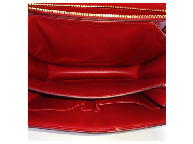 Céline Celine Classic Box Bag em couro vermelho - vista 6