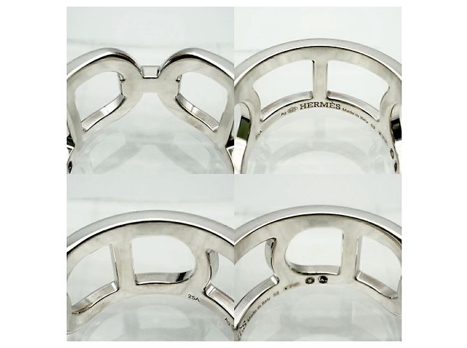 Ring Hermès Anillo banda Hermes Chaine d'Ancre Plata - vista 10