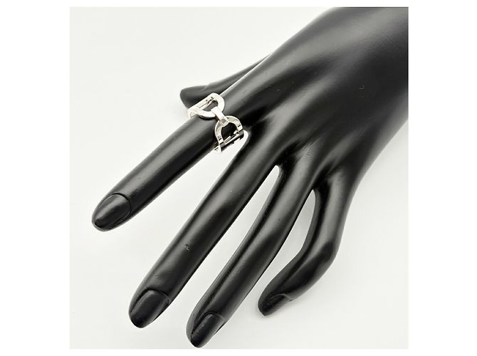 Ring Hermès Anillo banda Hermes Chaine d'Ancre Plata - vista 12