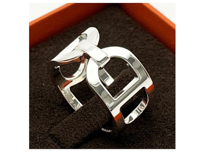 Ring Hermès Anillo banda Hermes Chaine d'Ancre Plata - vista 2