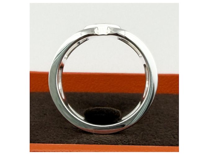 Ring Hermès Anillo banda Hermes Chaine d'Ancre Plata - vista 7