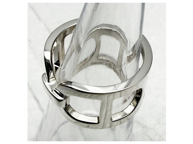 Ring Hermès Anillo banda Hermes Chaine d'Ancre Plata - vista 8