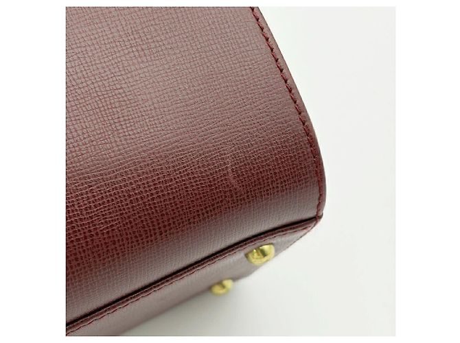 Borsa a mano Cartier Must Line Mini Boston Bordò - vista 12