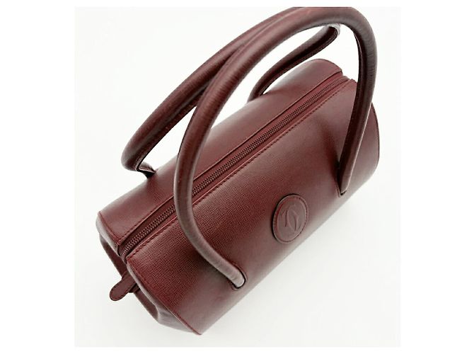 Borsa a mano Cartier Must Line Mini Boston Bordò - vista 17