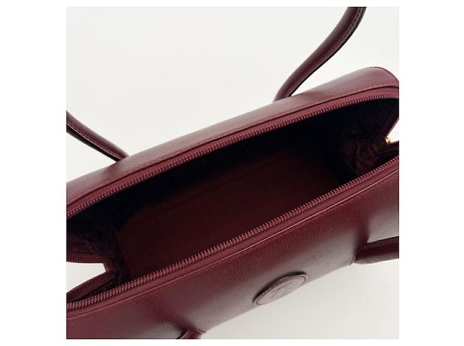 Borsa a mano Cartier Must Line Mini Boston Bordò - vista 18