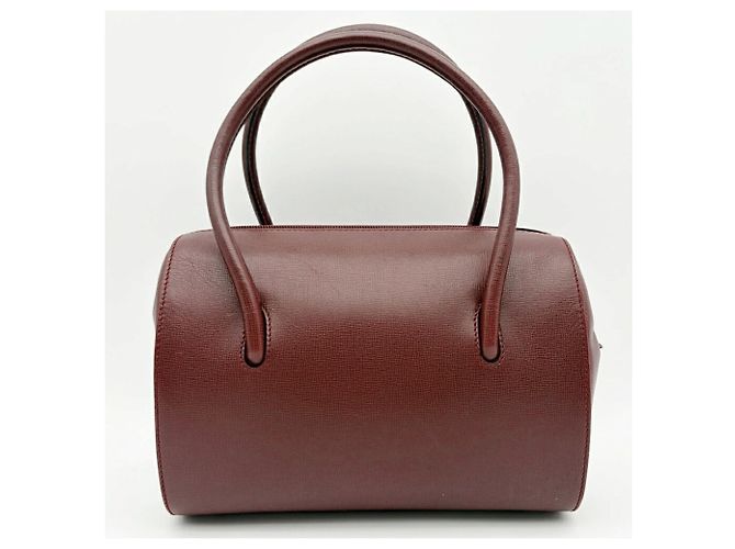 Borsa a mano Cartier Must Line Mini Boston Bordò - vista 3