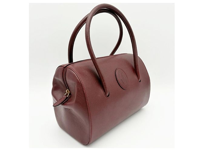 Borsa a mano Cartier Must Line Mini Boston Bordò - vista 4