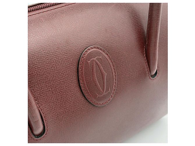 Borsa a mano Cartier Must Line Mini Boston Bordò - vista 7