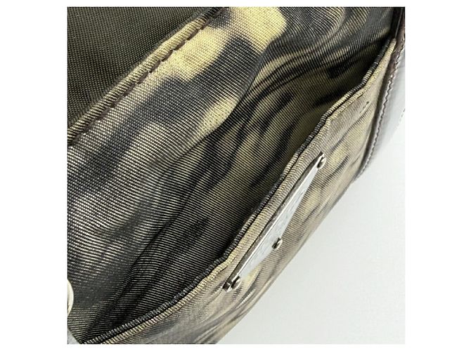 Sac à main Prada Tessuto 2-Way Marron Noir Beige Kaki - vue 12
