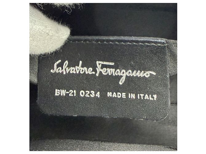 Mini borsa a tracolla Salvatore Ferragamo Nero - vista 17