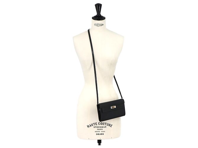 Hermès Portafoglio a Spalla Hermes Kelly To Go Nero - vista 10