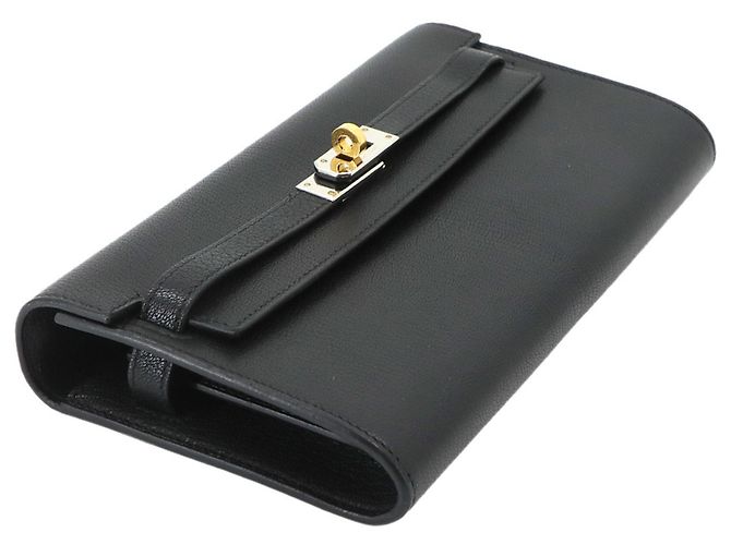 Hermès Portafoglio a Spalla Hermes Kelly To Go Nero - vista 4