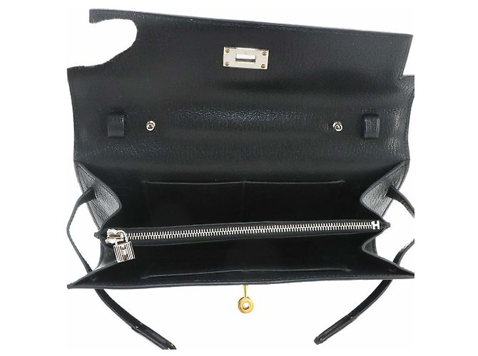 Hermès Portafoglio a Spalla Hermes Kelly To Go Nero - vista 6