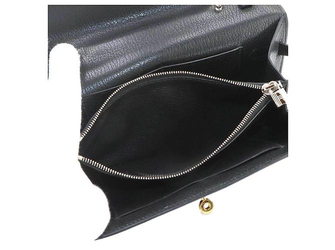Hermès Portafoglio a Spalla Hermes Kelly To Go Nero - vista 7